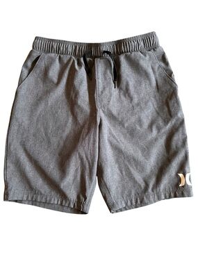 Hurley Boys H20-Dri Pull On Shorts - Youth Medium - Heathered Dark Gray